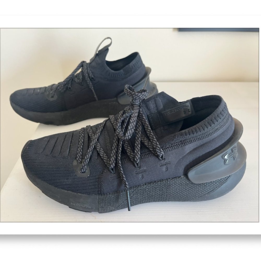 Under Armour Women’s All-Black Knit Athletic Sneakers